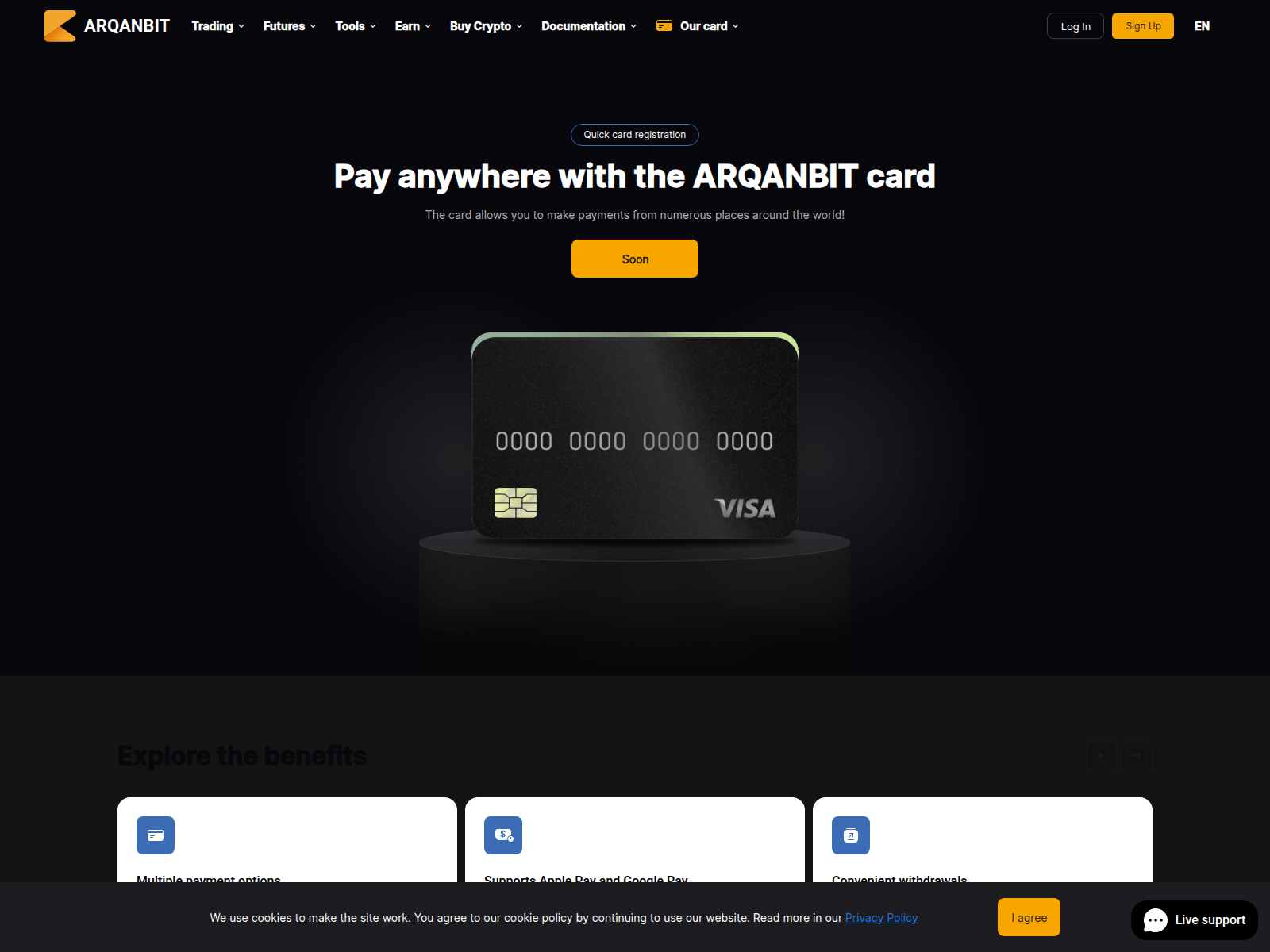 Screenshot of arqanbit.com