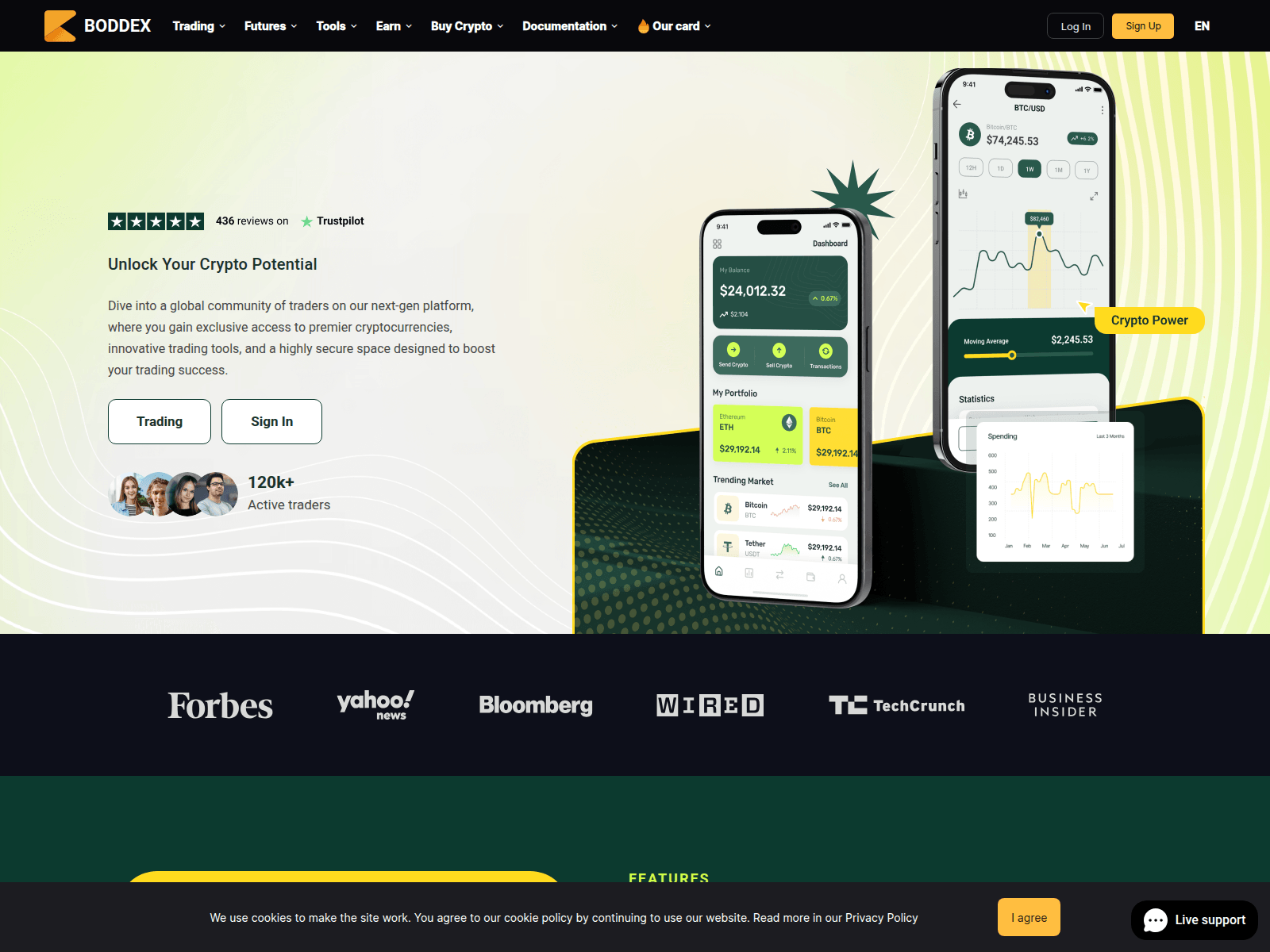 Screenshot of boddex.com