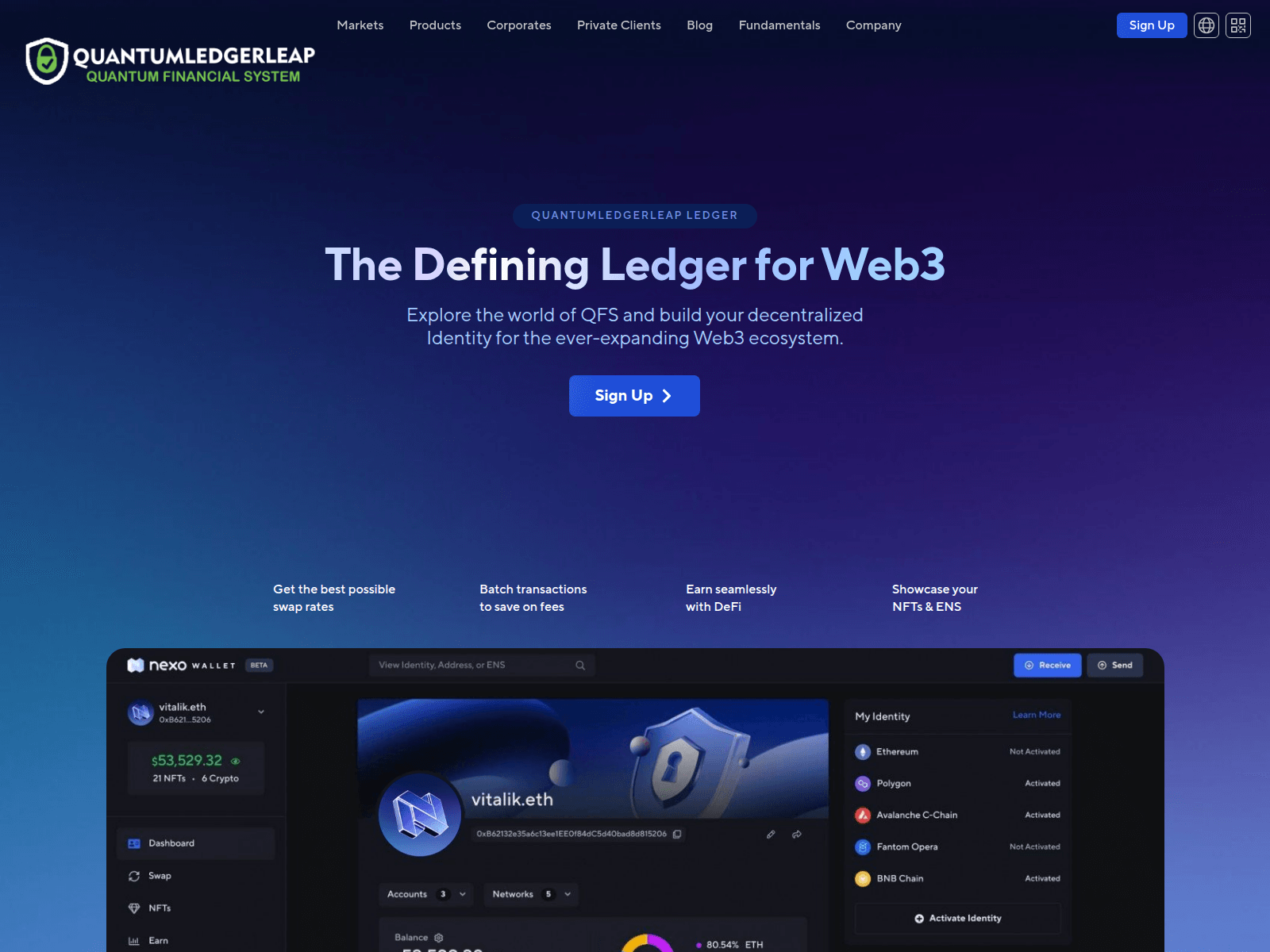 Screenshot of qfsledgerbackup.org