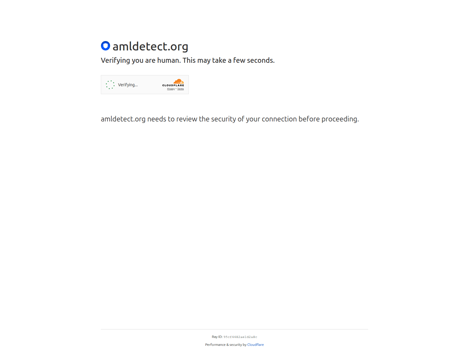Screenshot of amldetect.org
