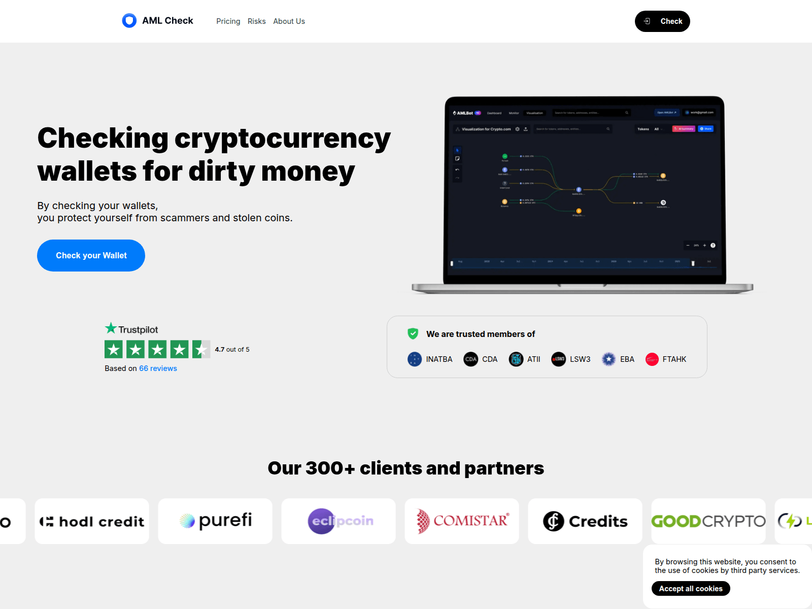 Forensic screenshot of amlbot.ws