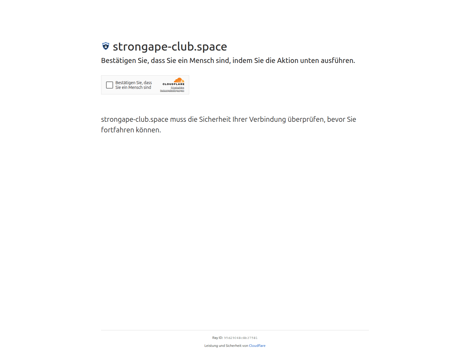 Screenshot of strongape-club.space
