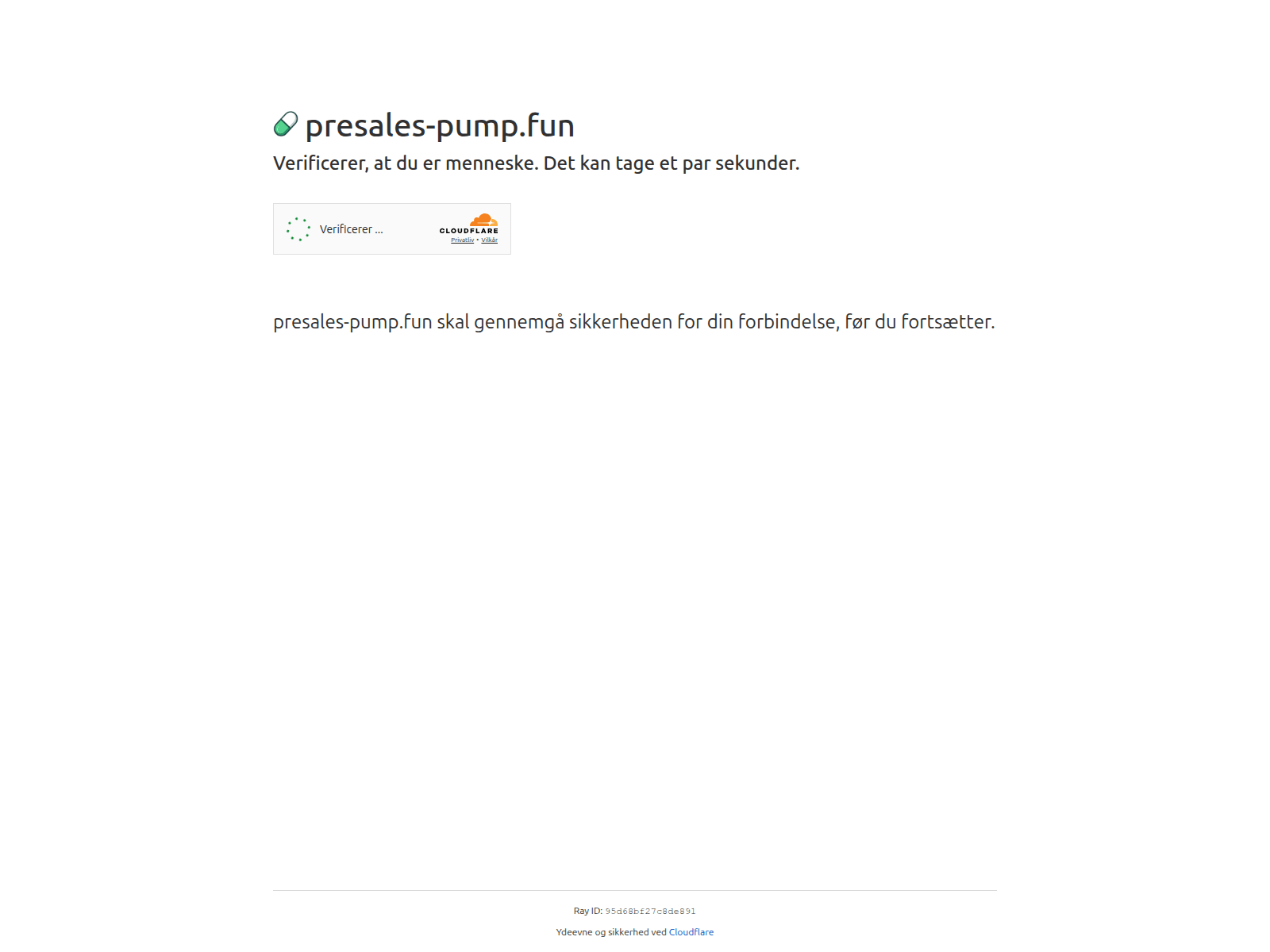 Screenshot of presales-pump.fun