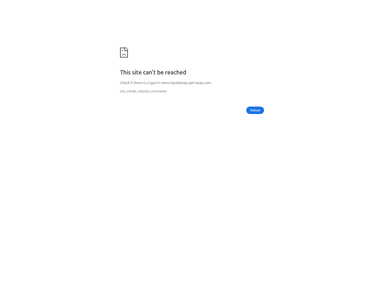 Screenshot of liquidswap.apt-swap.com