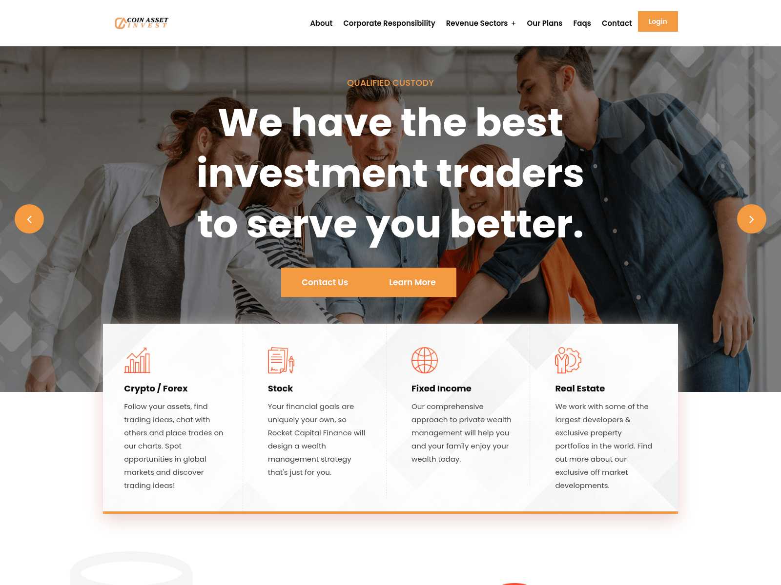 Screenshot of coinassetinvest.com