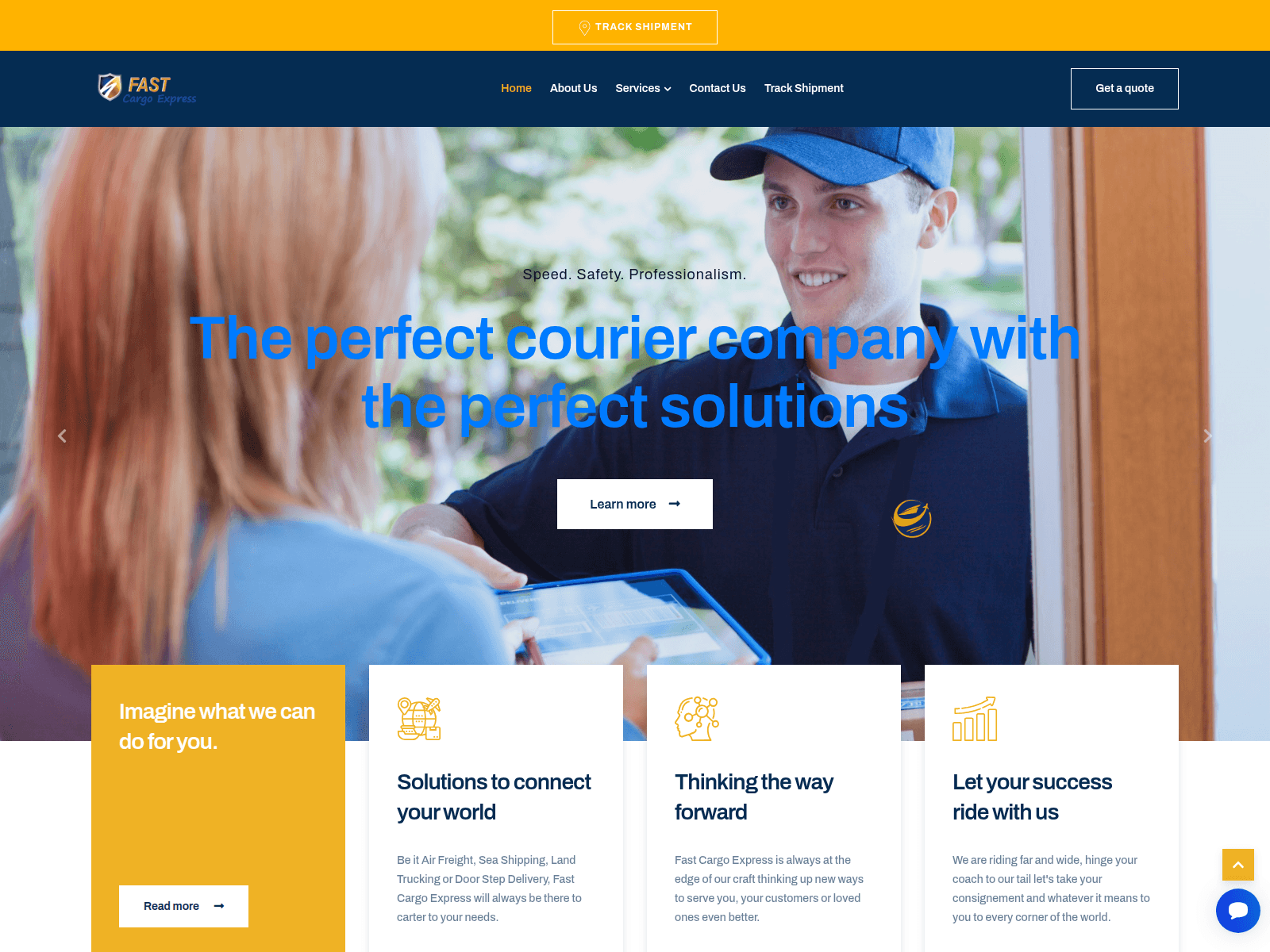Screenshot of fastcargoexpress.com