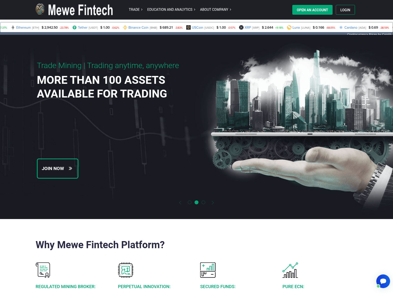 Screenshot of mewefitech.com