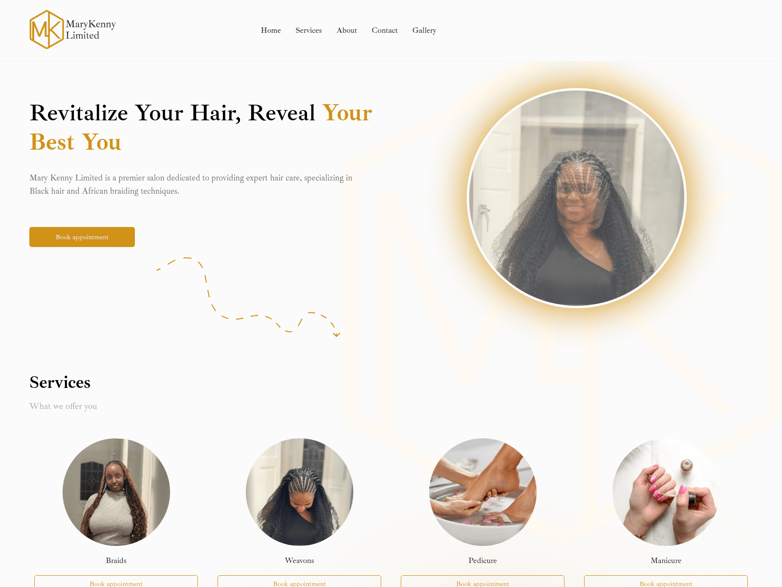 Screenshot of marykennyltd.com