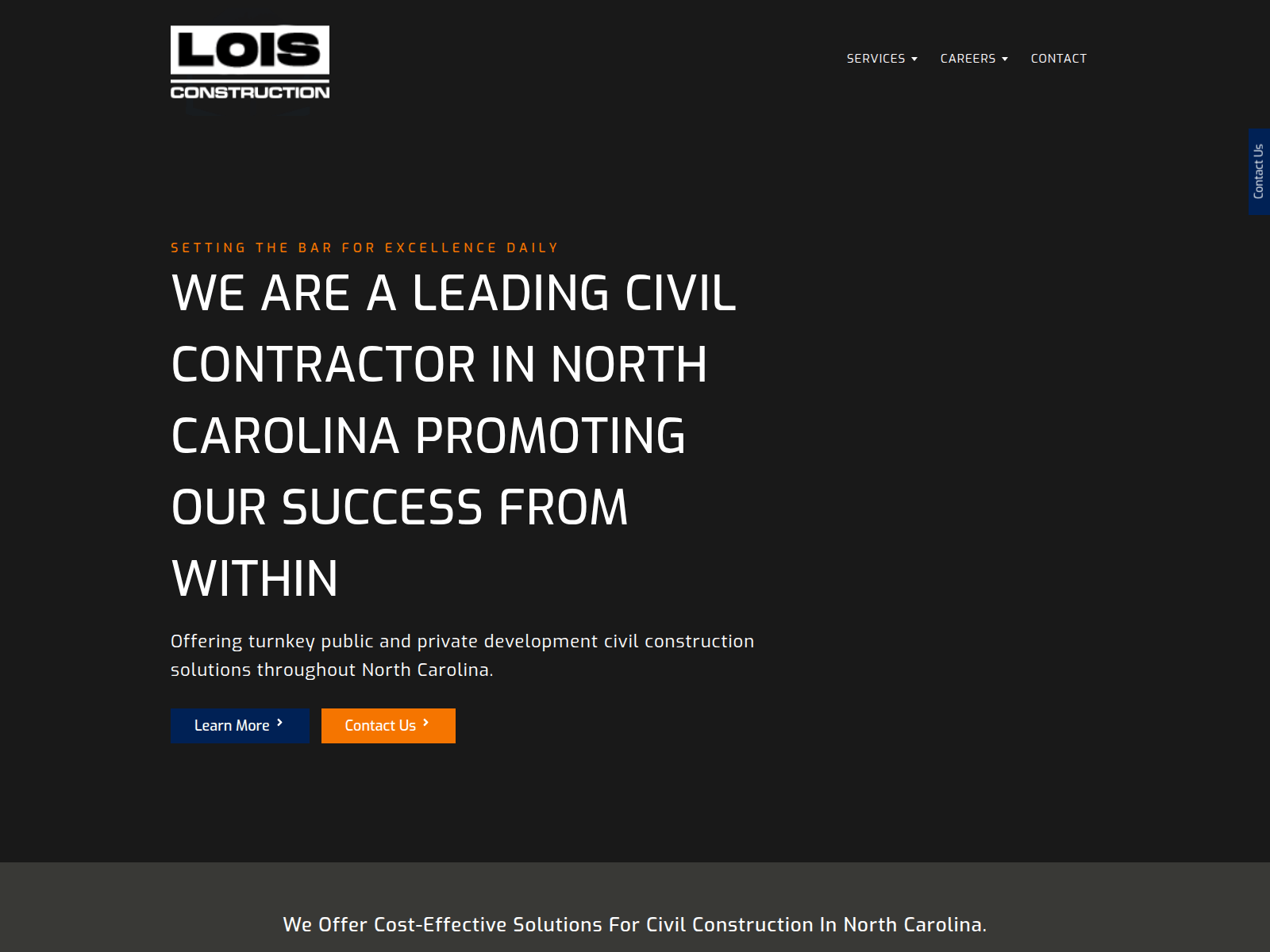 Screenshot of loisconstruction.com