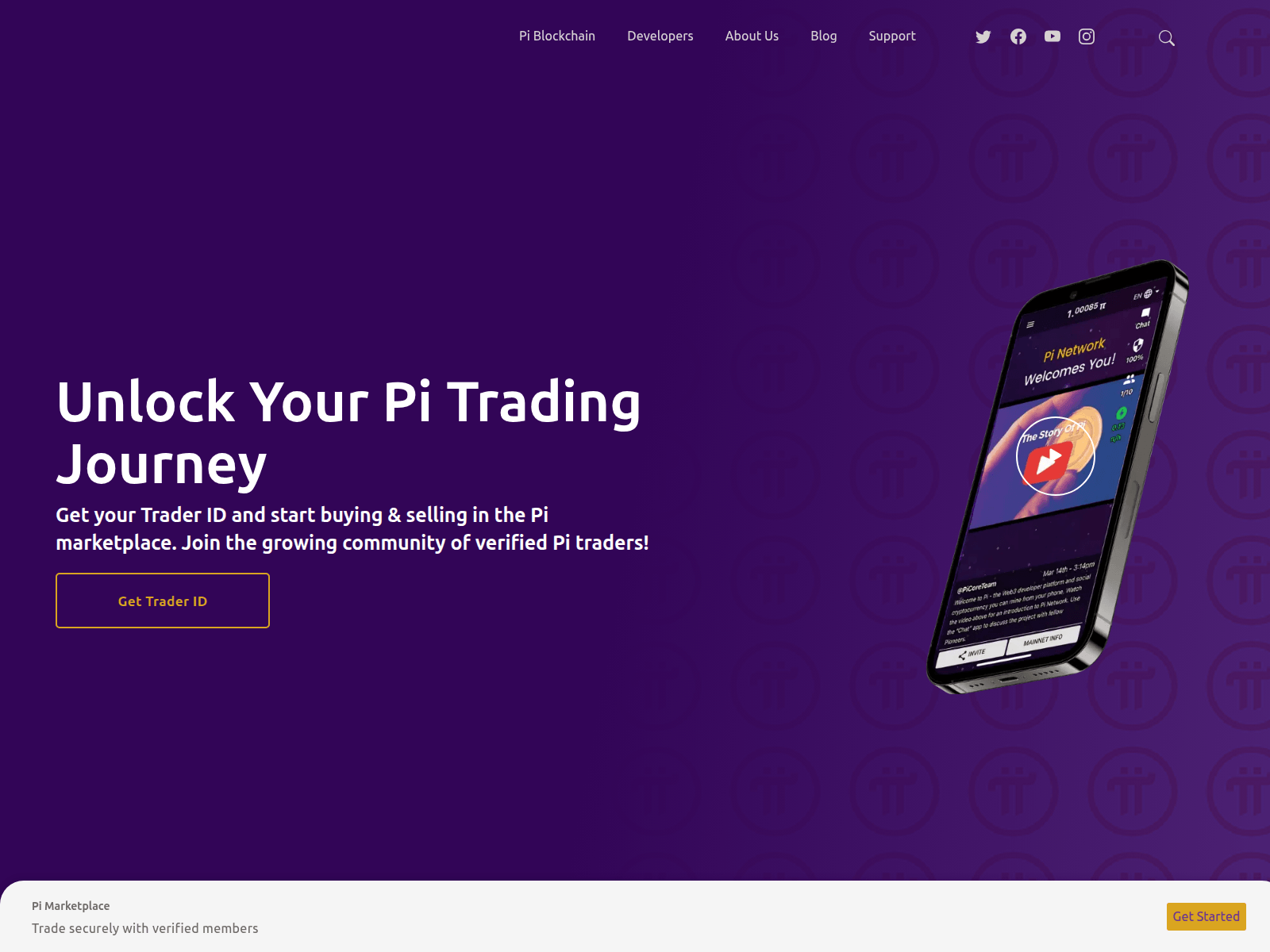 Screenshot of pi-p2p.com