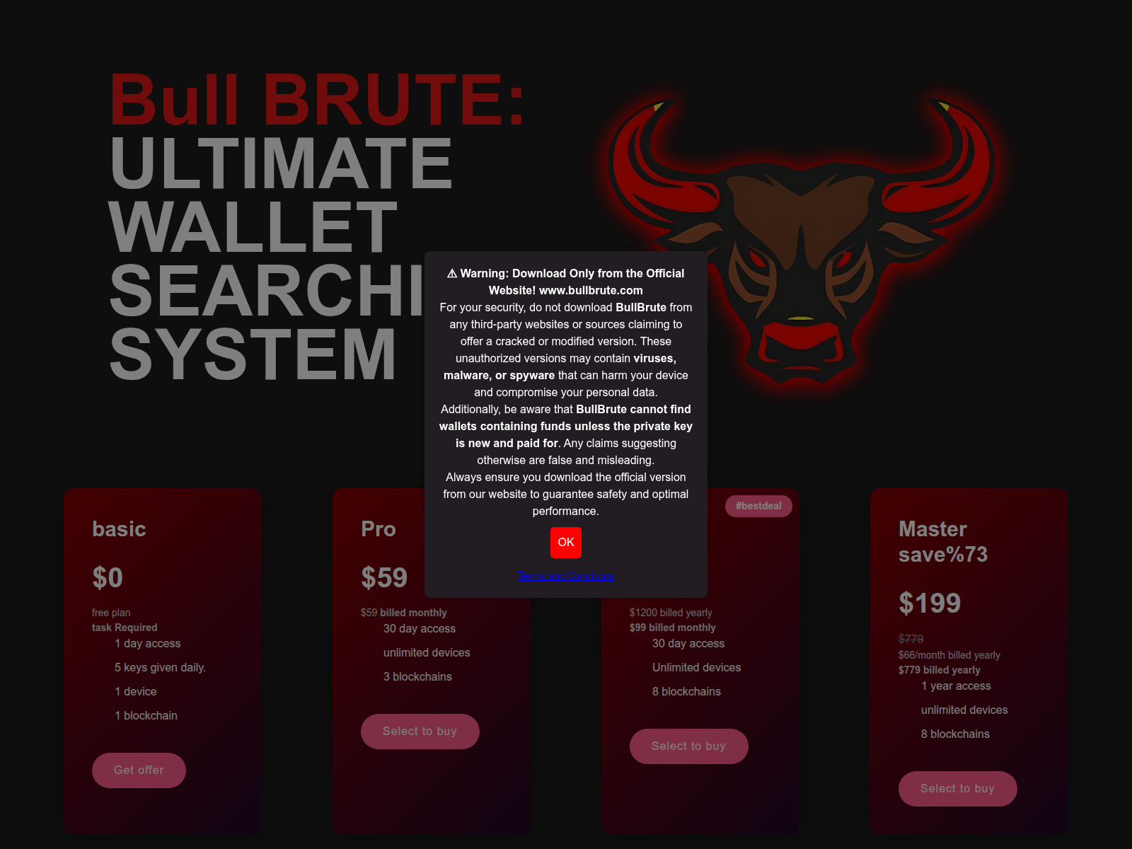 Screenshot of bullbrute.com