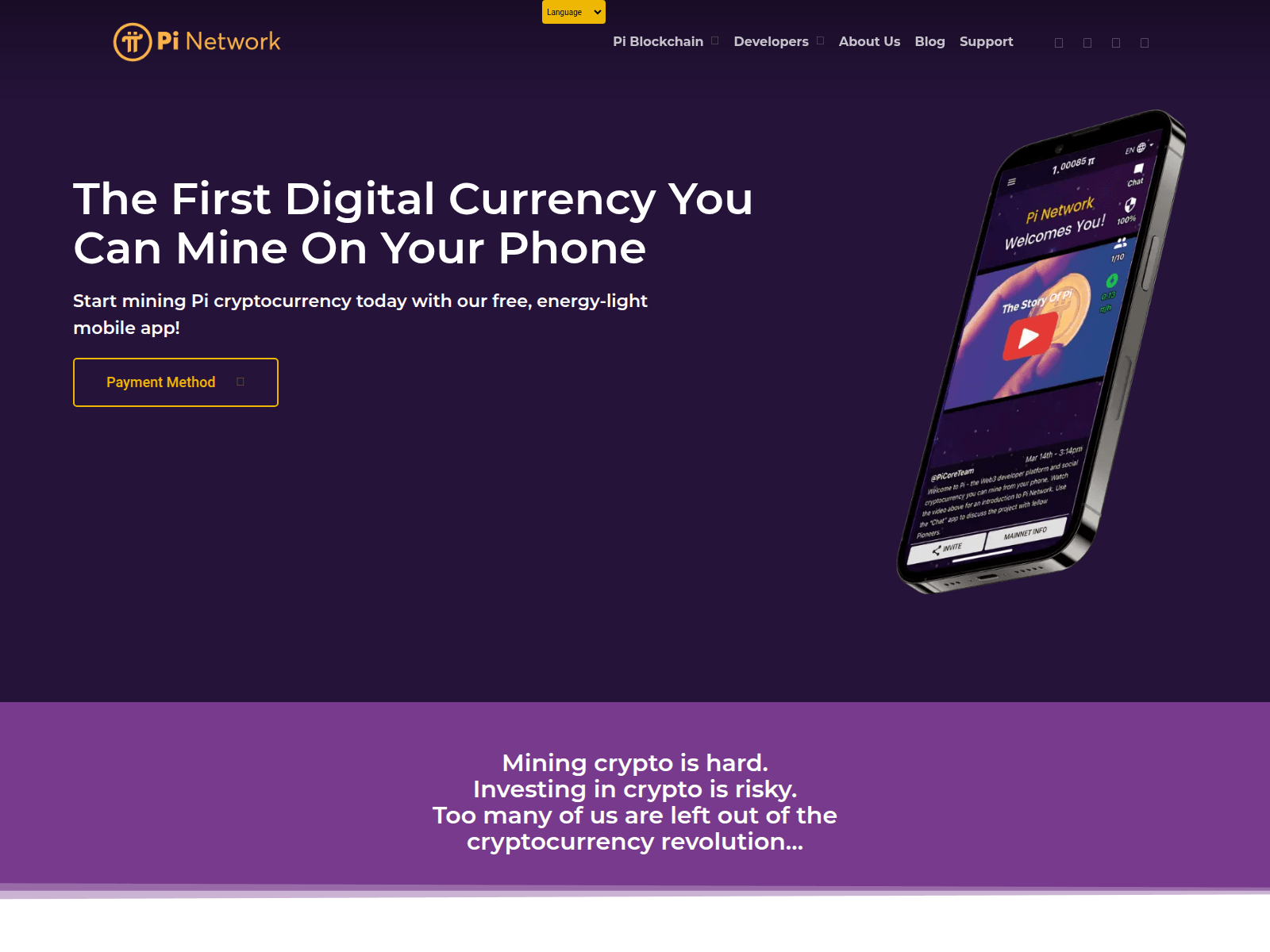 Screenshot of p2pmainnet.com