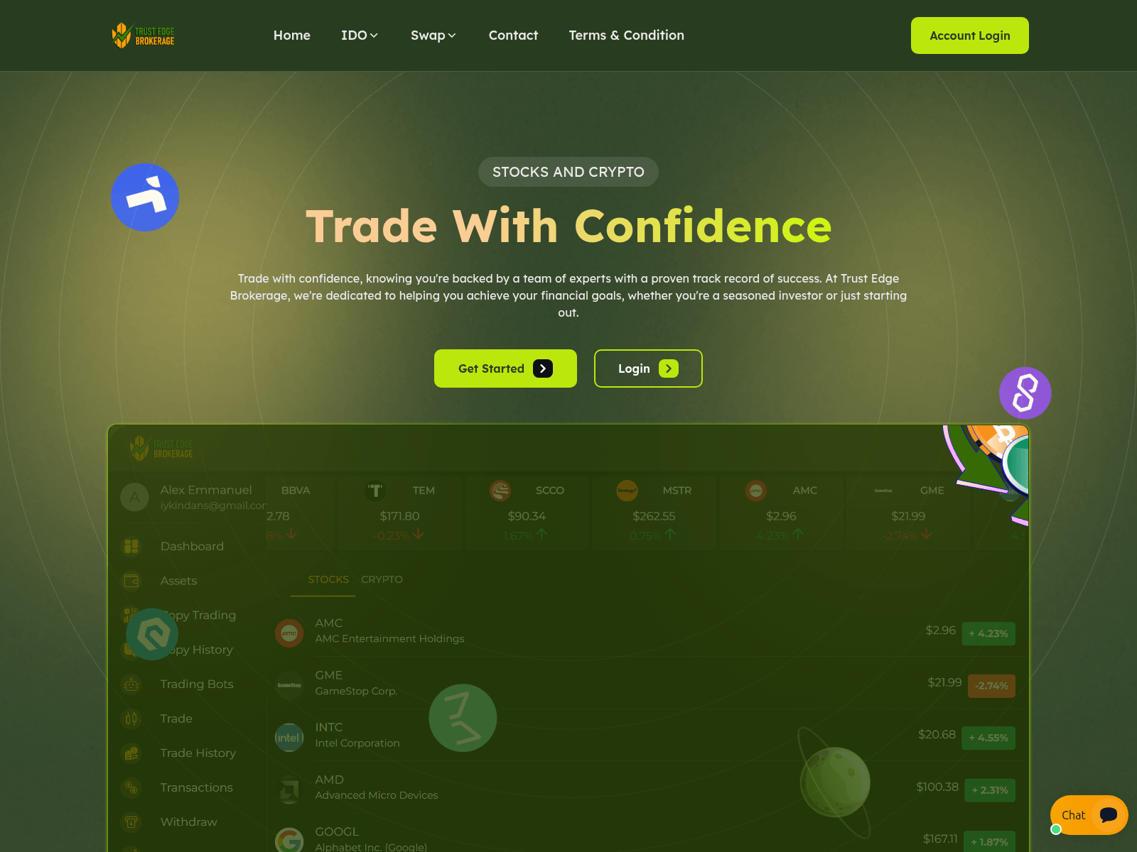 Screenshot of trustedgebrokerage.com