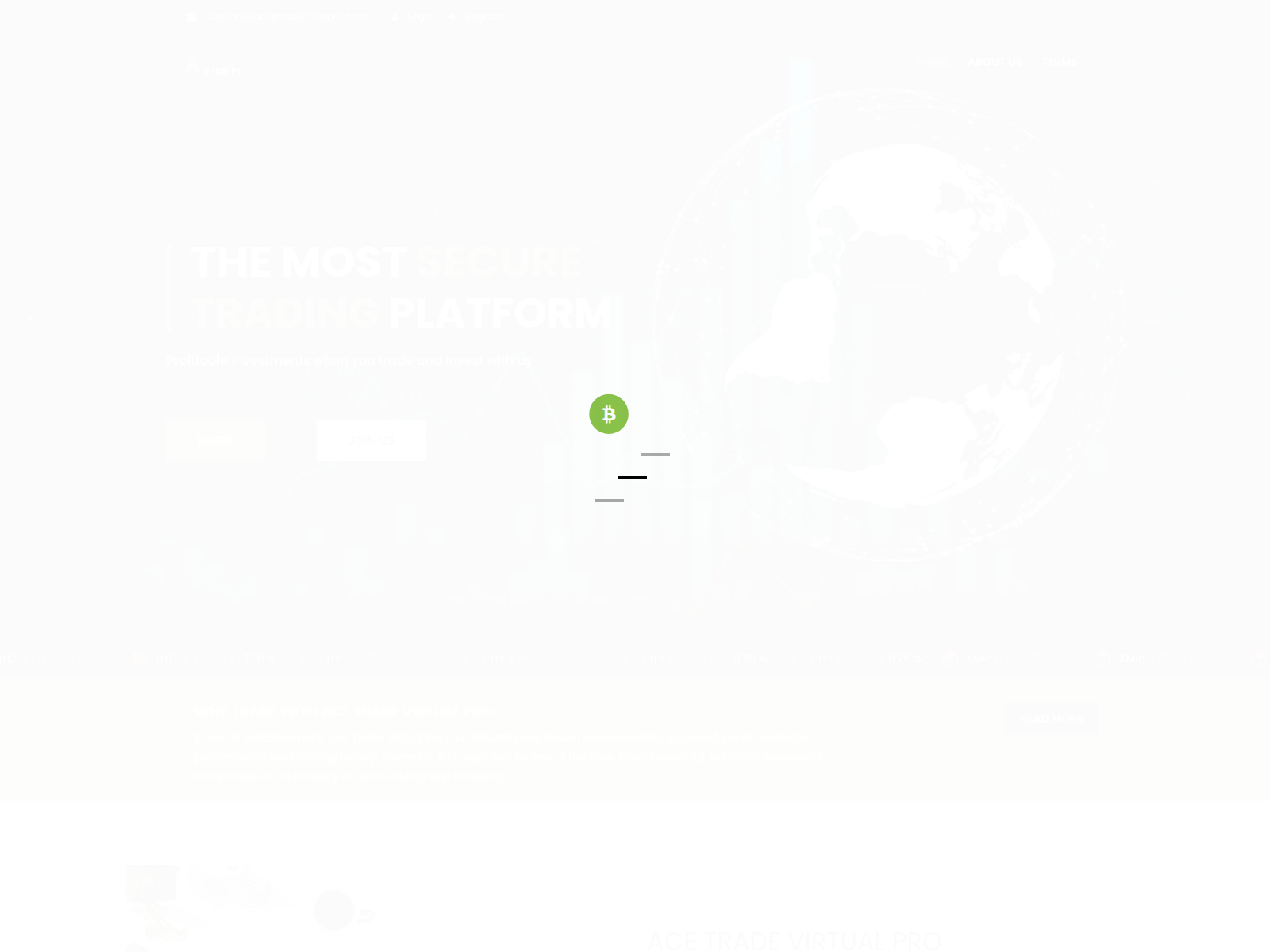 Screenshot of acetradevirtualpro.com
