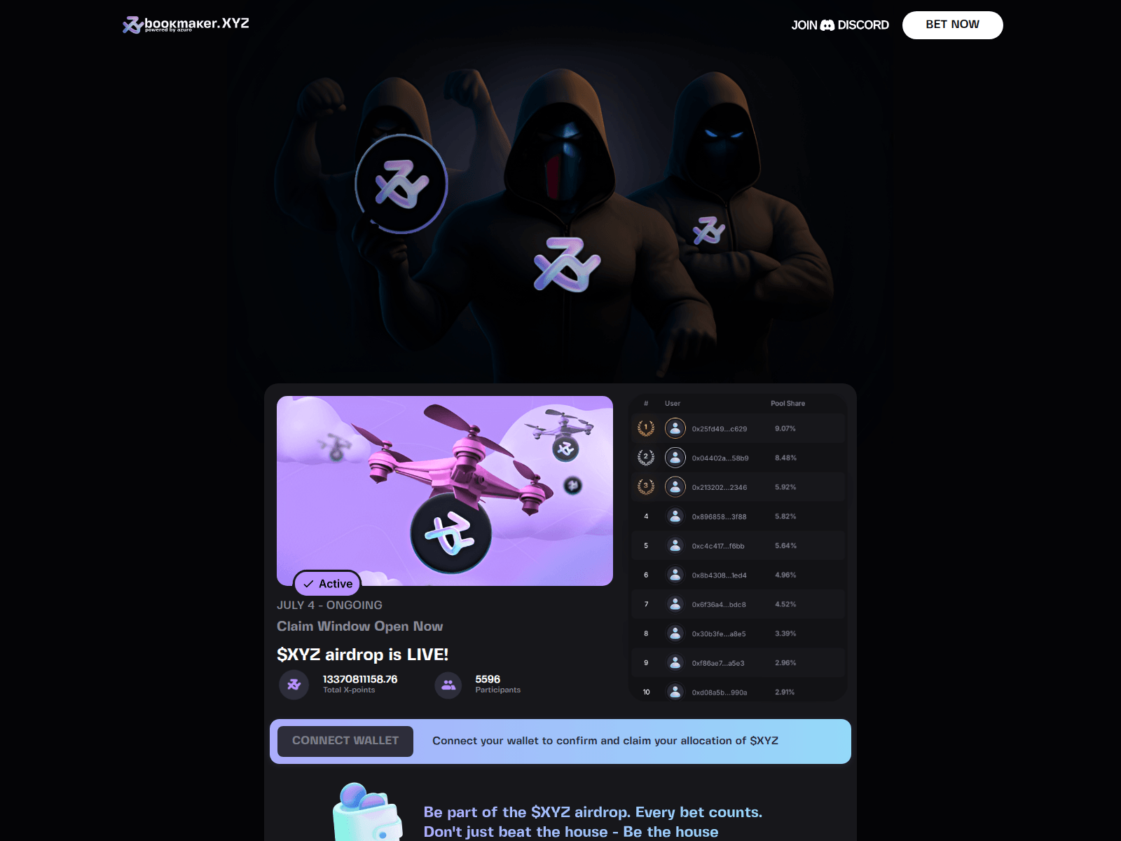 Screenshot of bookmaker-drop.xyz