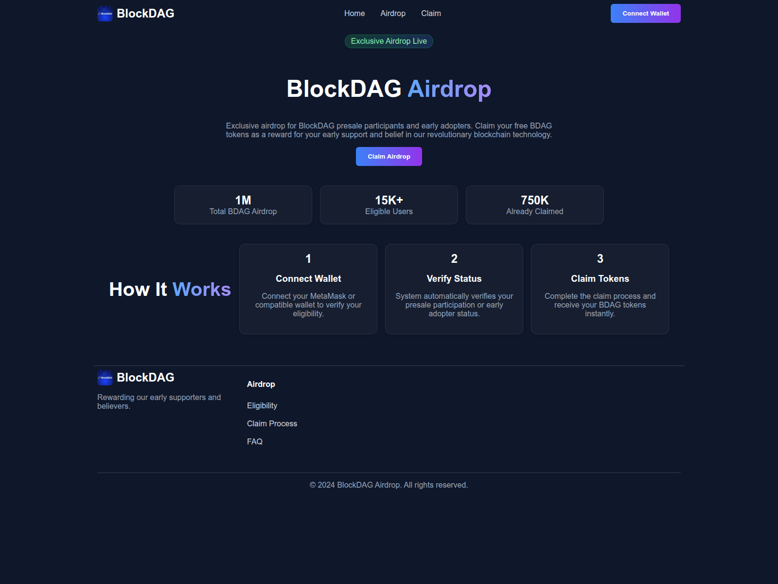 Screenshot of blockdagnetworkdrops.online