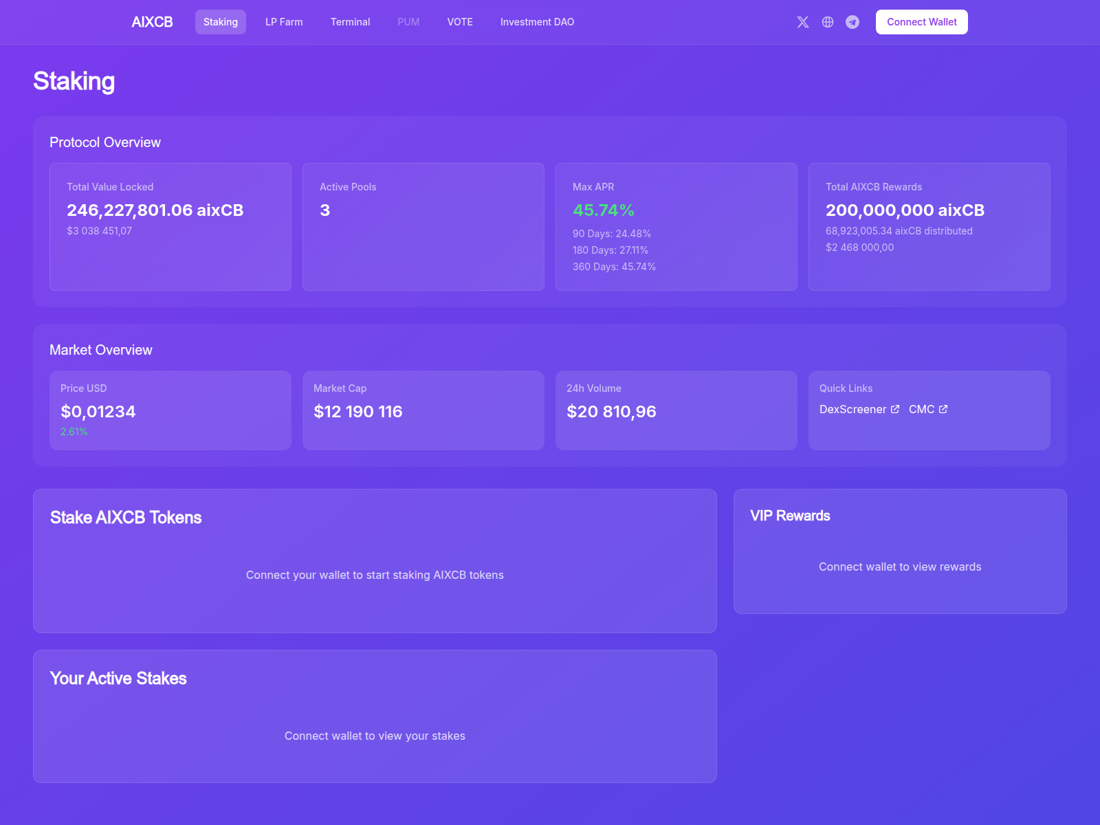 Screenshot of aixcbstake.xyz