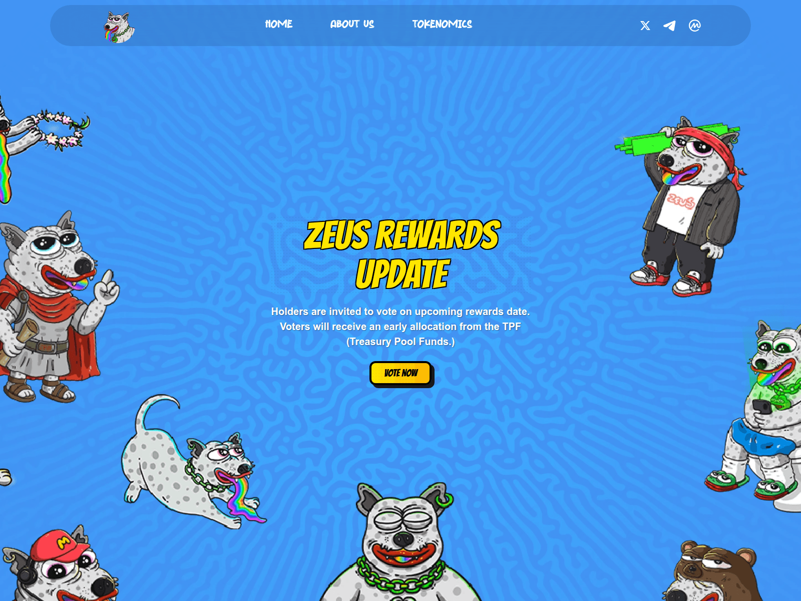 Screenshot of rewards-zeuscoin.com