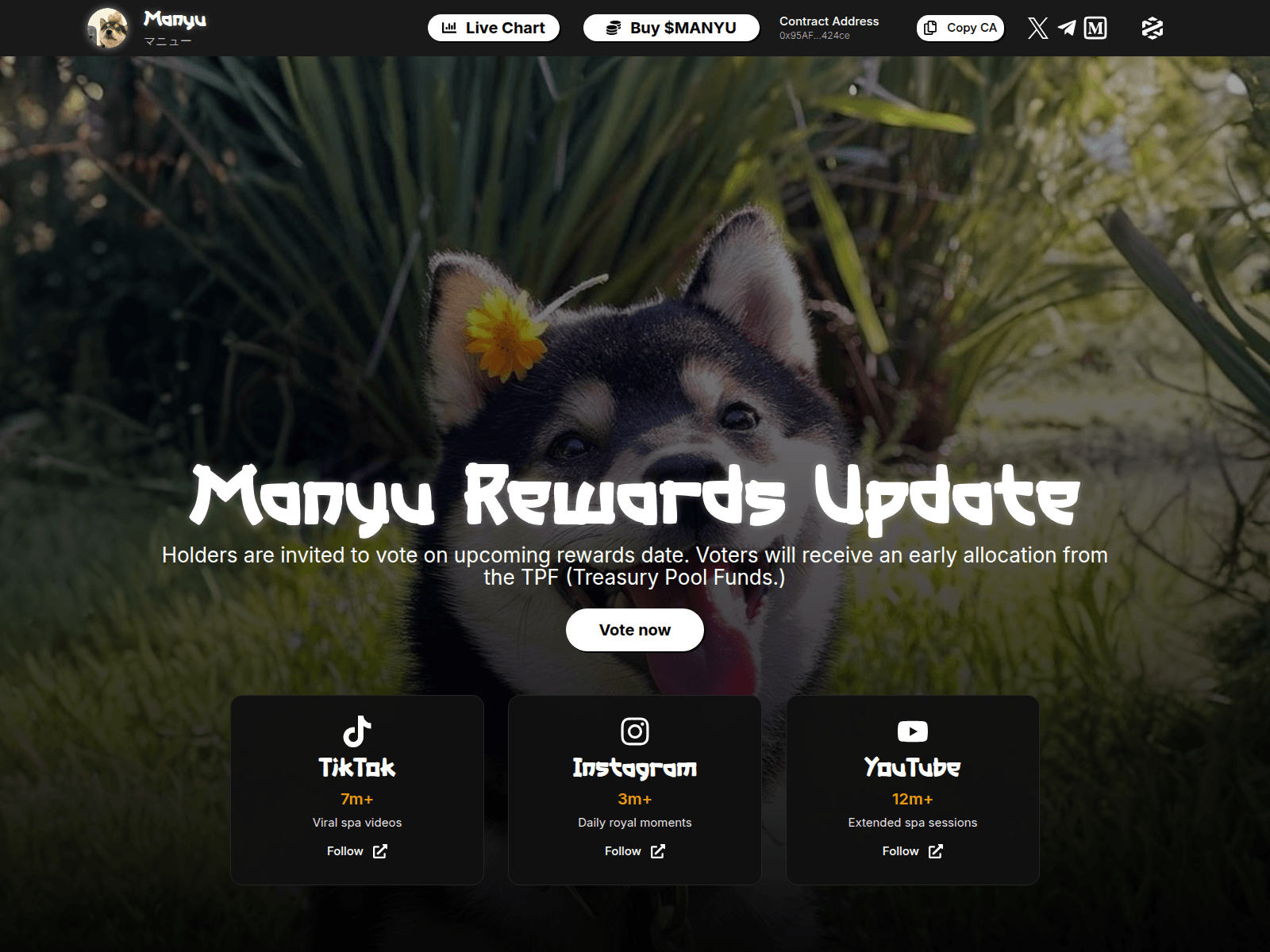 Screenshot of rewards-manyushiba.com
