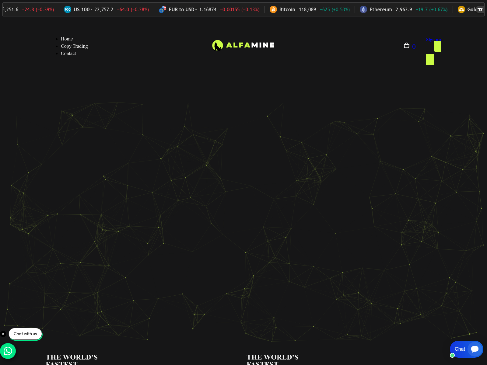 Screenshot of alfaminefx.pro