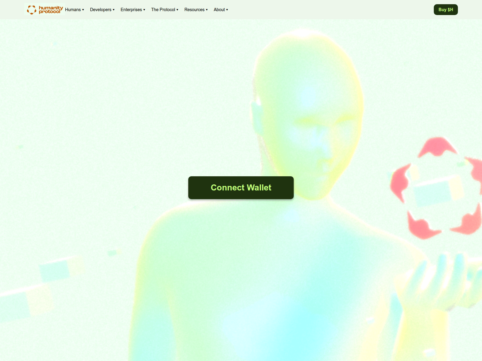 Screenshot of humanity-register.xyz