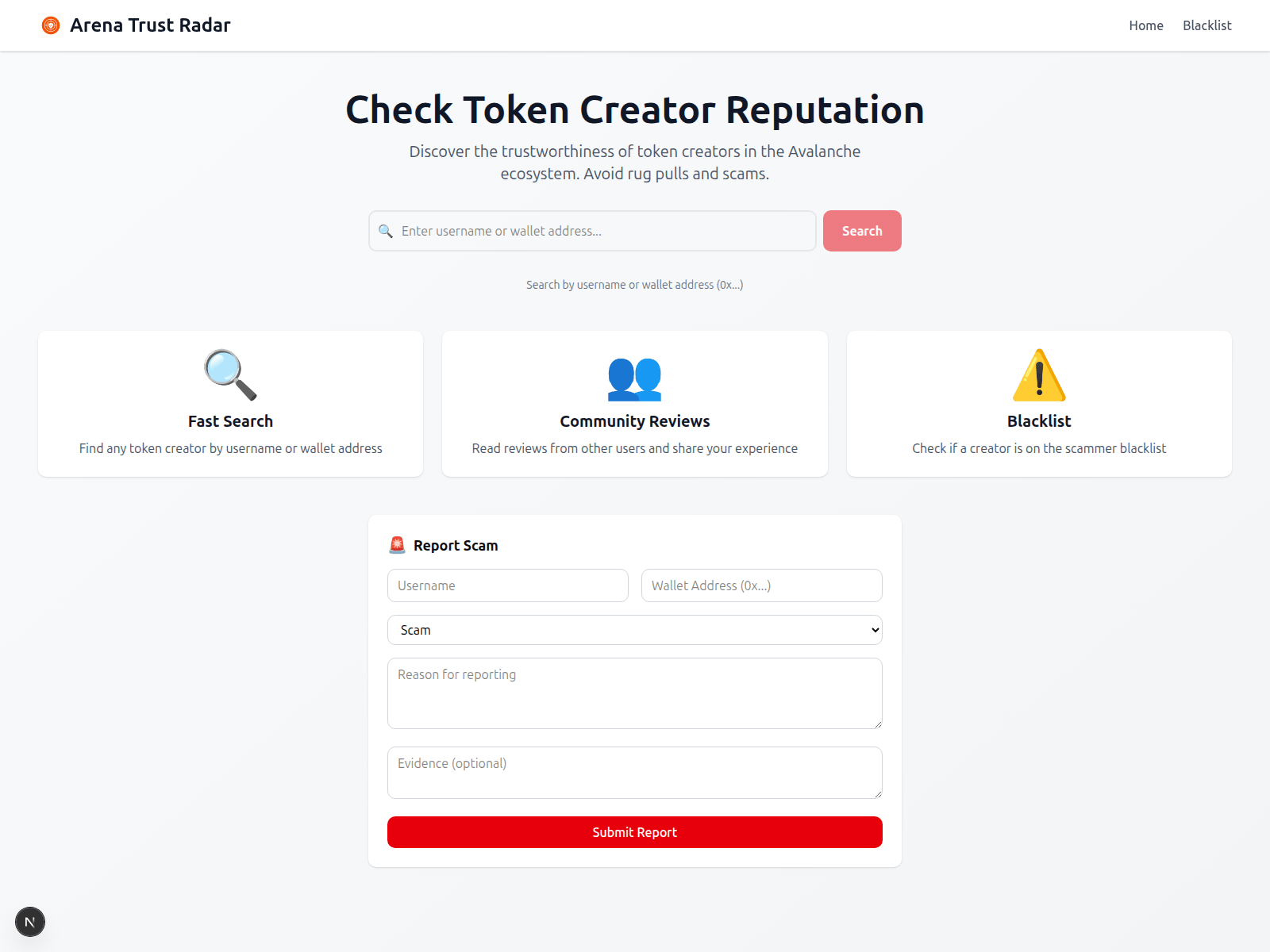 Screenshot of arena-allocation.xyz