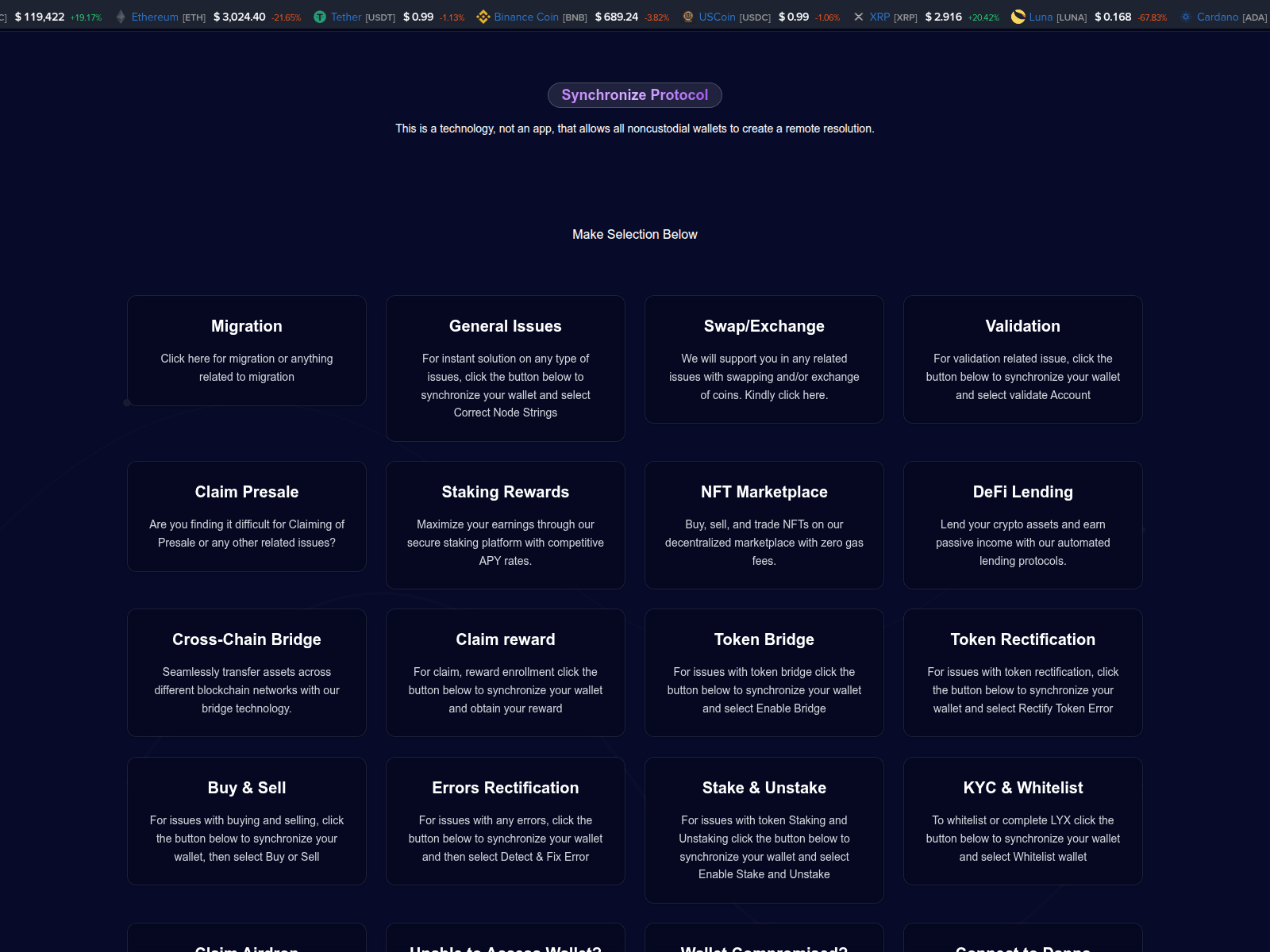 Screenshot of noderectificationvip.com