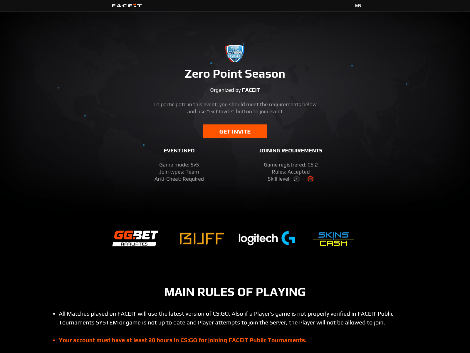 Screenshot of faceit.zeropoint-cs.com