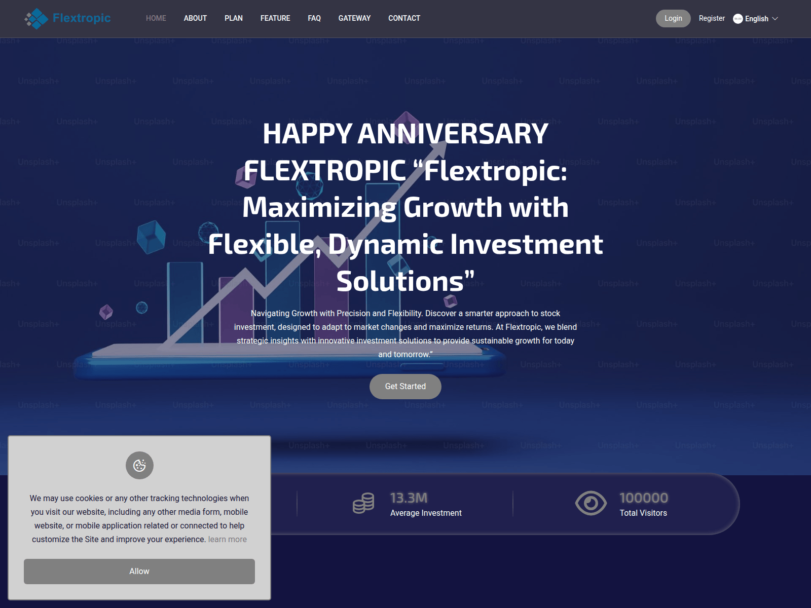 Screenshot of flextropic.com