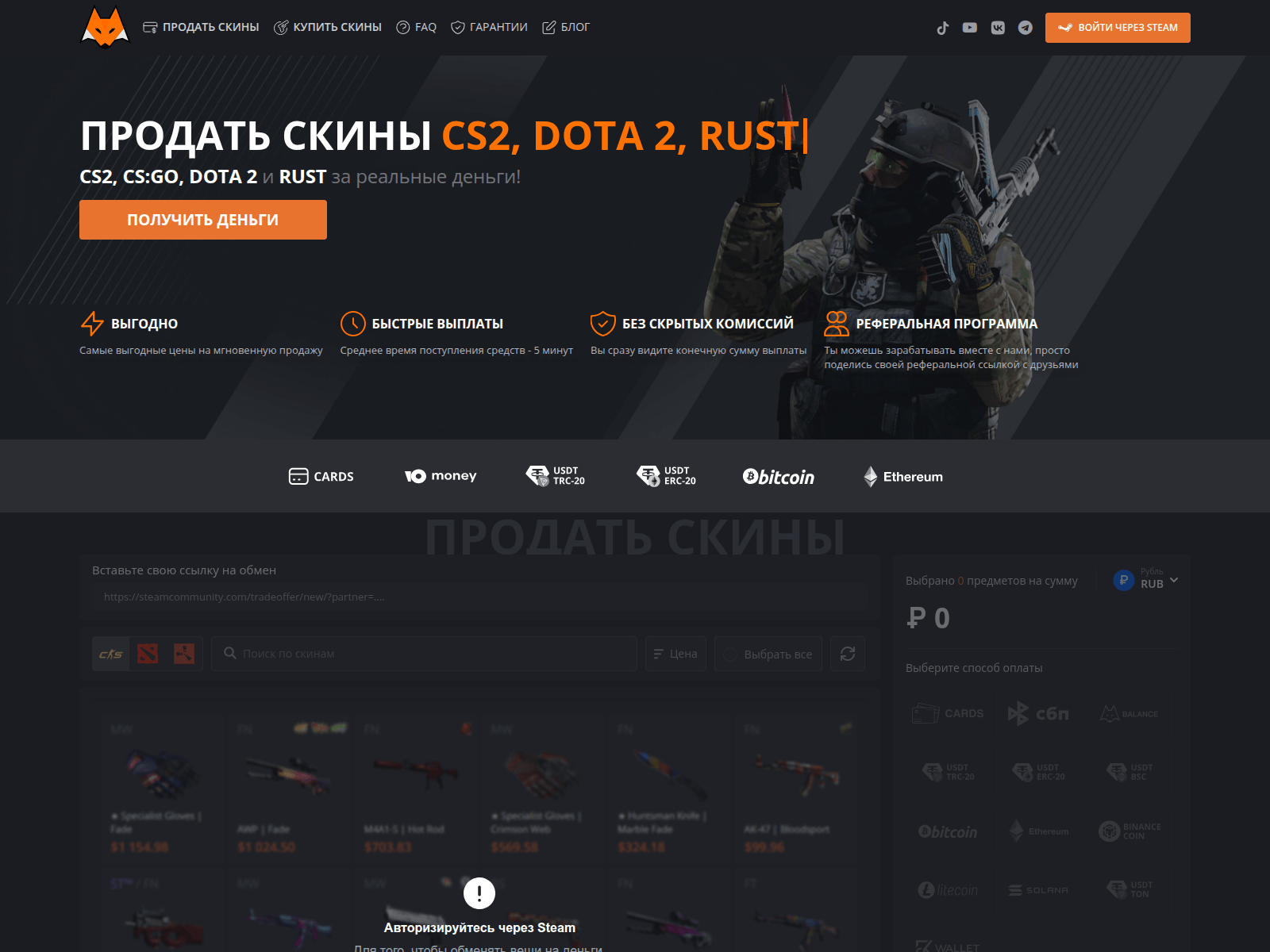 Screenshot of lisaskins.com