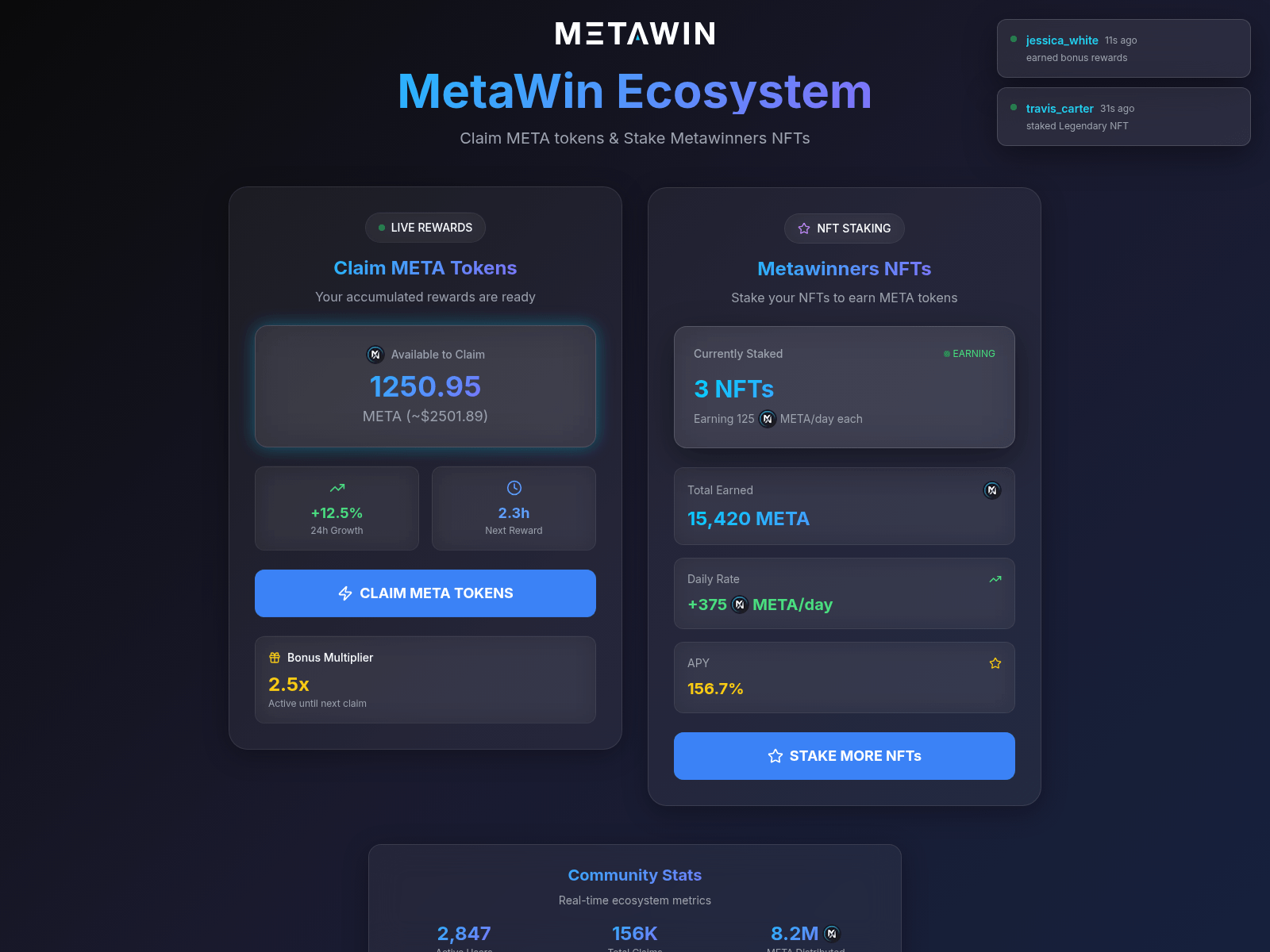 Screenshot of metawinner.xyz