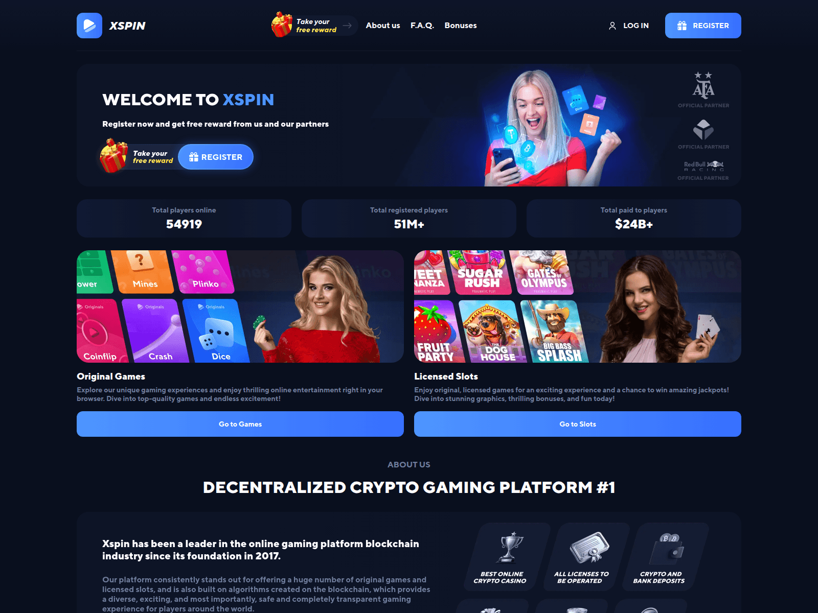 Screenshot of xspin.pw