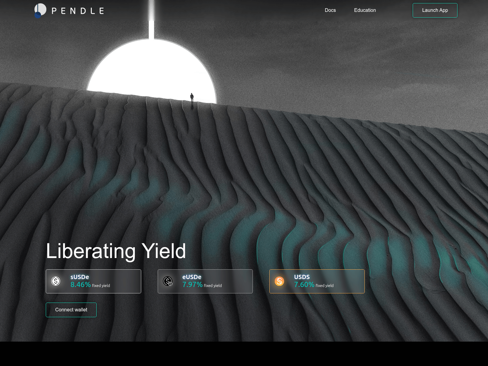 Screenshot of penclle.finance