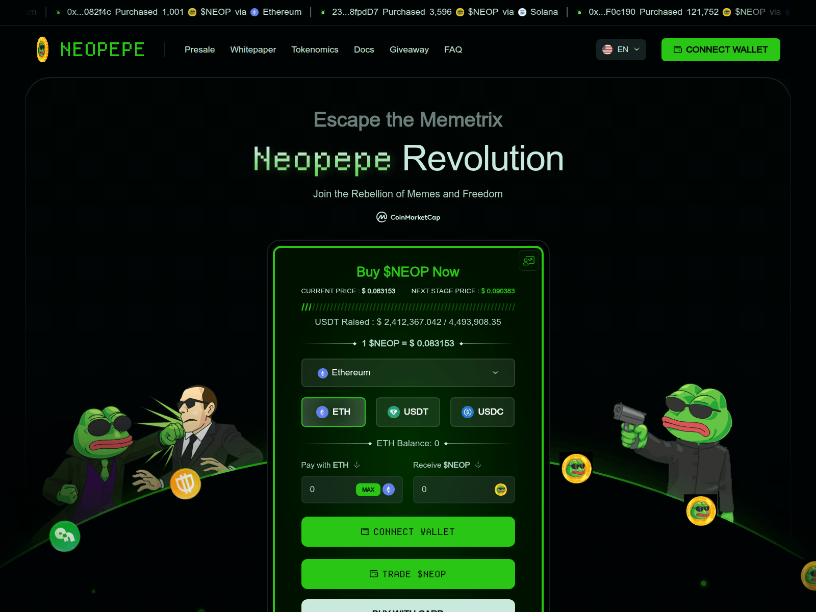 Screenshot of neo-ppeclaim.xyz
