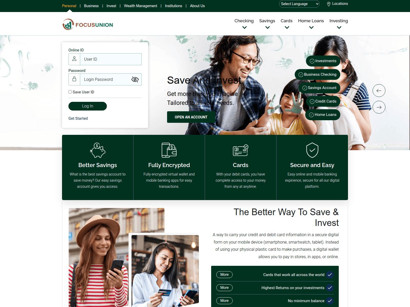 Screenshot of focusunion.online