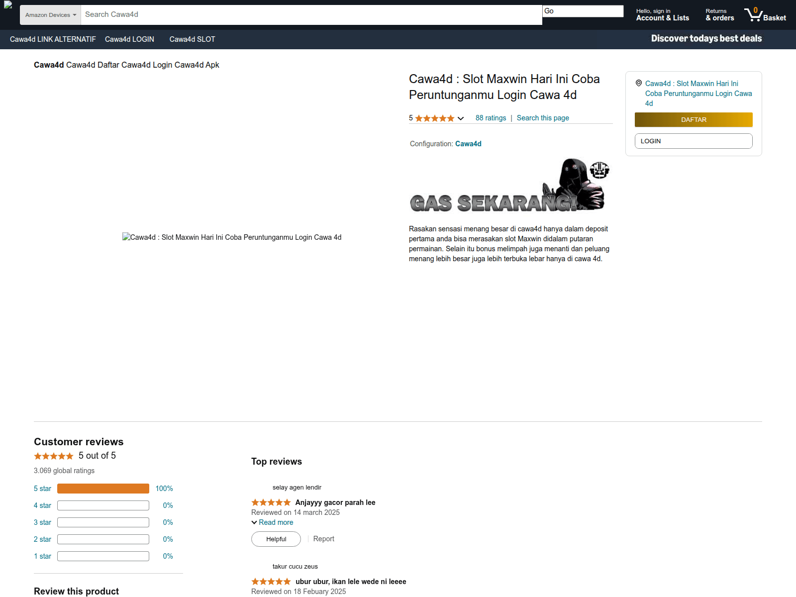 Screenshot of cawa4d.org