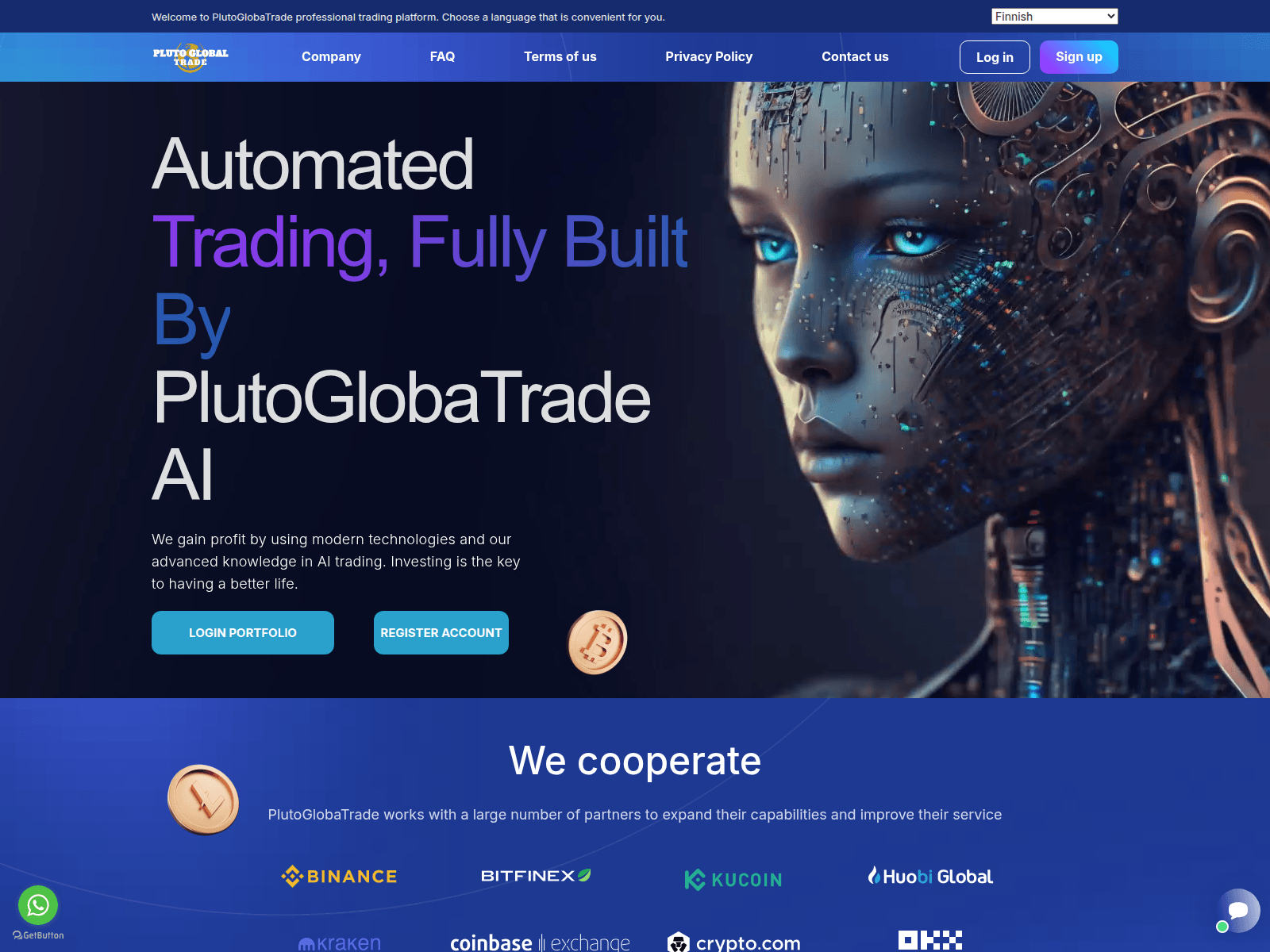 Screenshot of plutoglobaltrade.ltd