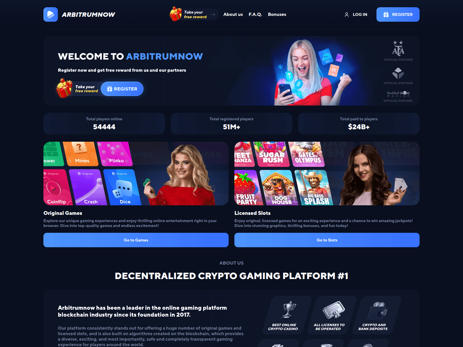 Screenshot of arbitrumnow.buzz