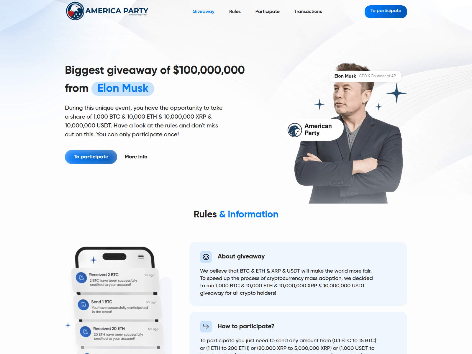 Screenshot of america25.org