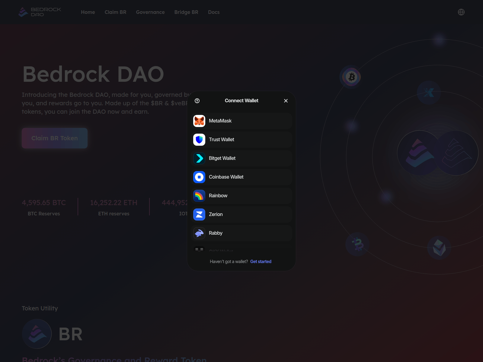 Screenshot of getbedrock.org