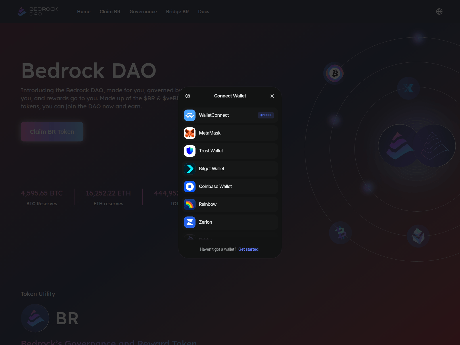 Screenshot of bedrockdao.org