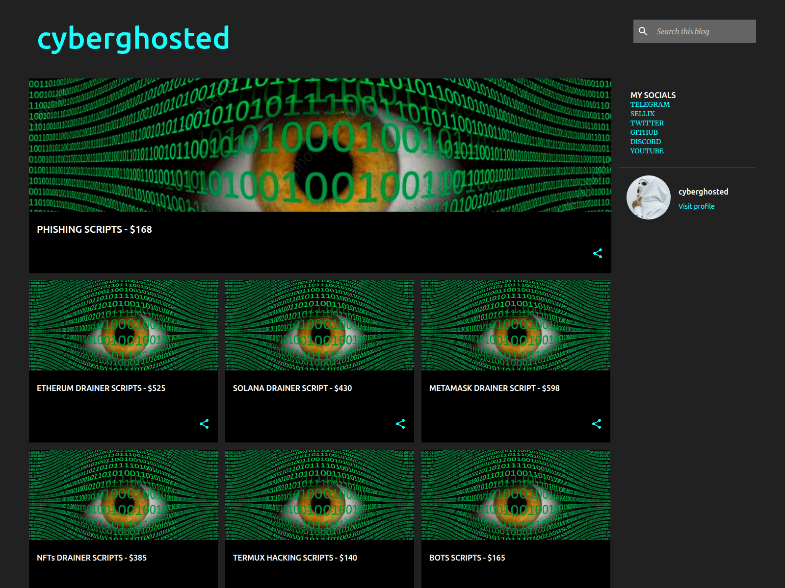 Screenshot of cyber-ghosted.blogspot.com