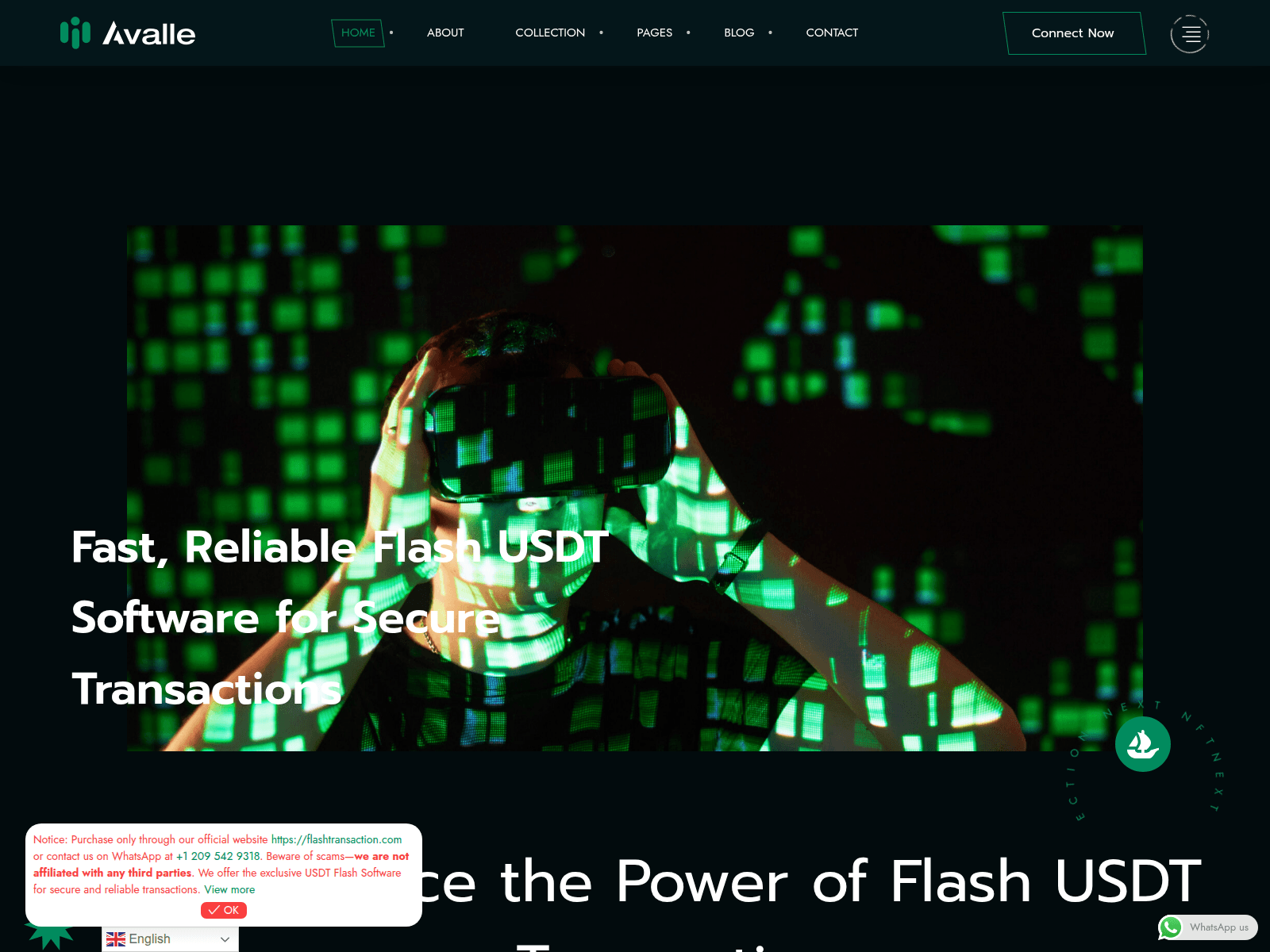 Screenshot of flashtransaction.com