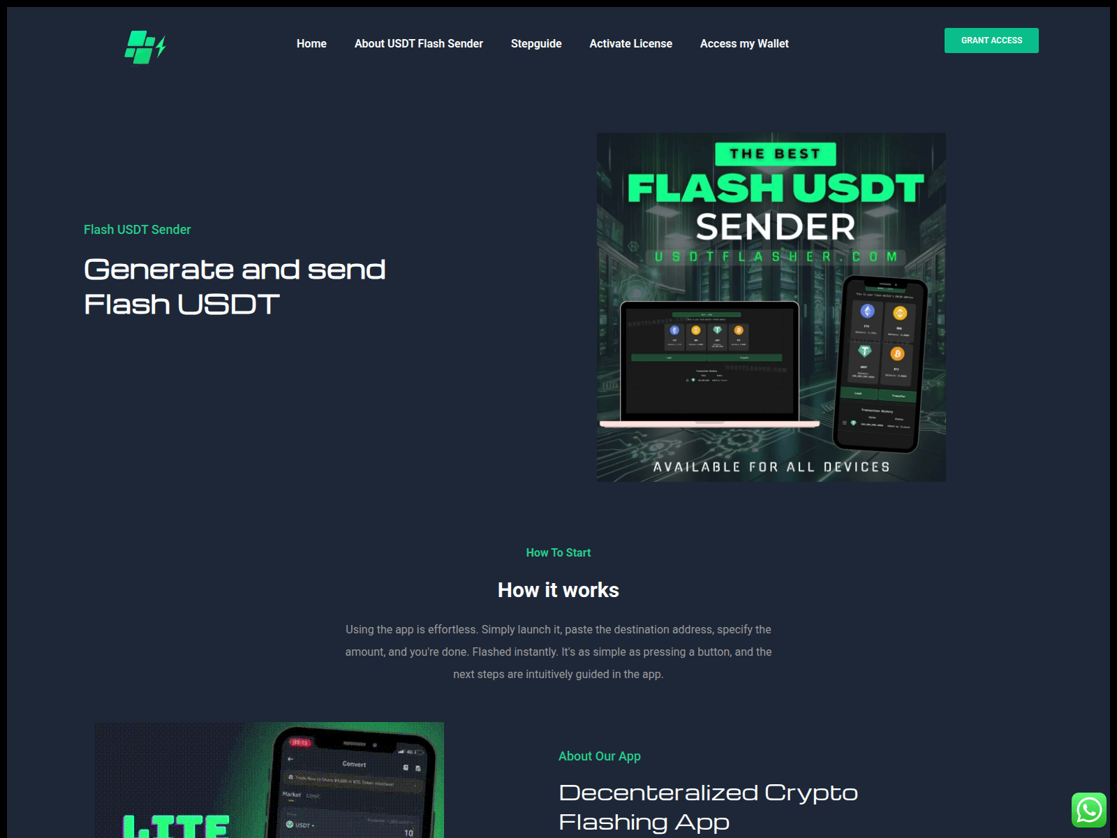 Screenshot of buy-flash-usdt.com