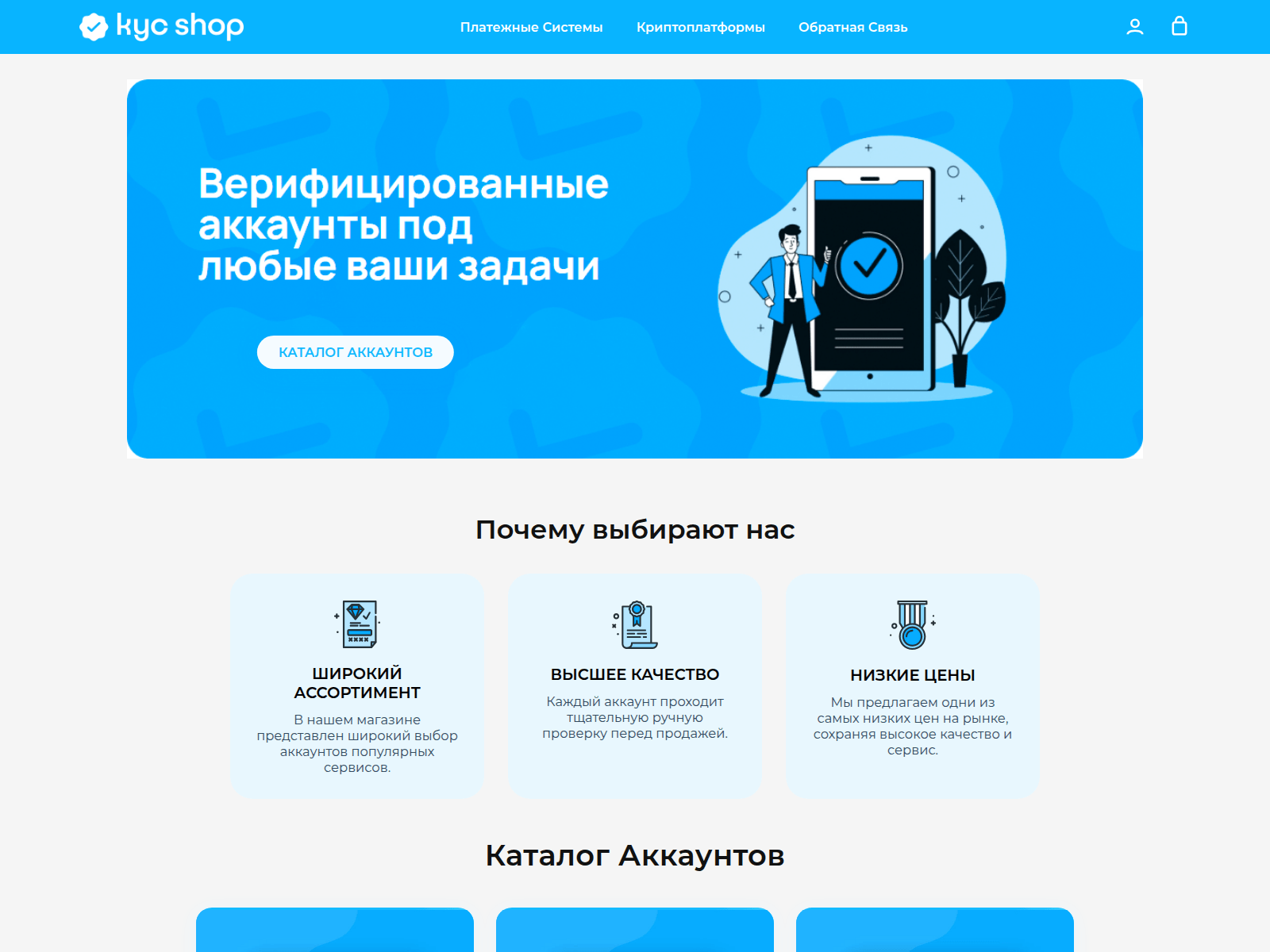 Screenshot of kyc-shop.net