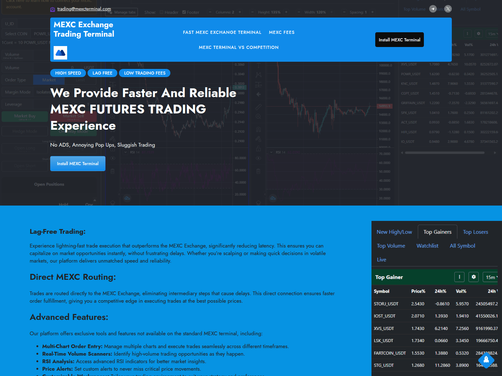 Screenshot of mexcterminal.com