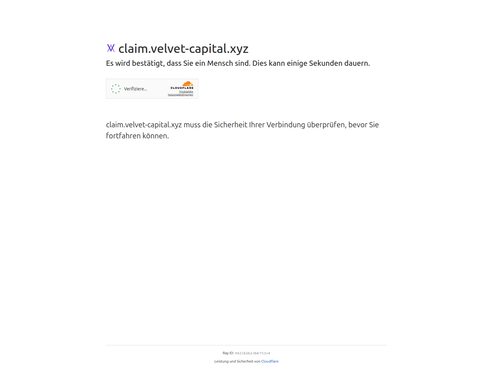 Screenshot of claim.velvet-capital.xyz