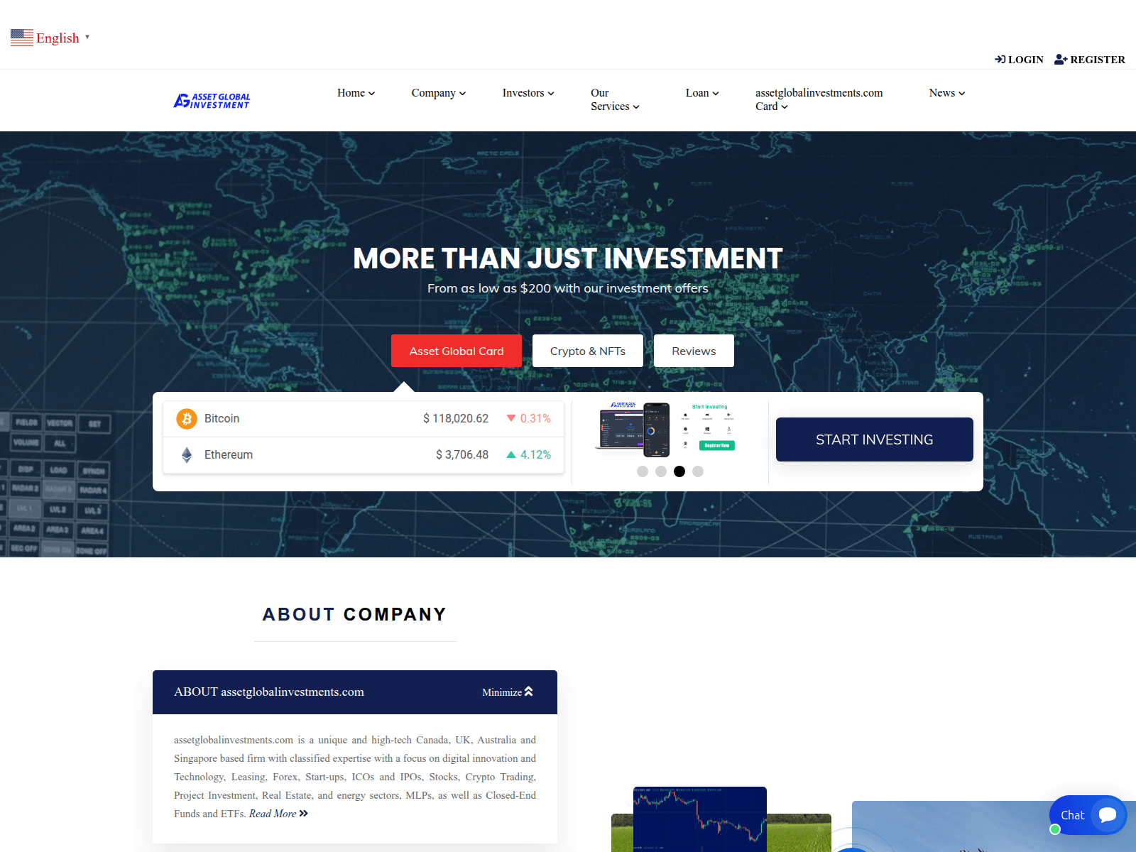 Screenshot of assetglobalinvestments.com
