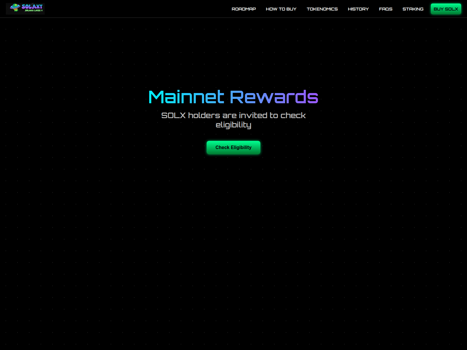 Screenshot of mainnet-solaxy.xyz