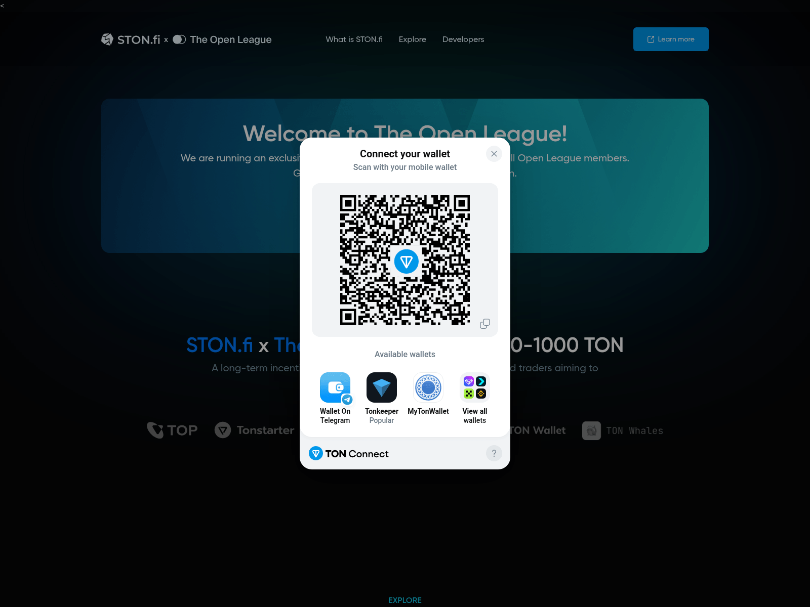 Screenshot of ston-fi.web.app